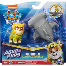 Paw Patrol Toimintahahmot Paw Patrol Aqua Pups Hahmo ja merenelävät Rubble