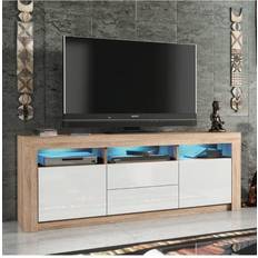 Gloss Doors Oak/White