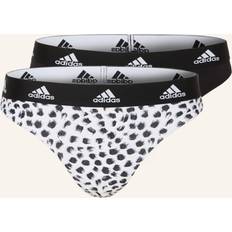 Adidas Dam Trosor adidas 2-pack Underwear Brazilian Thong Black/White