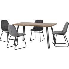 Dining Sets SECONIQUE Quebec Wave Edge Dining Set 2pcs