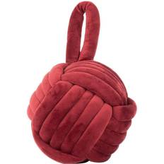 Rosso Organizzazione Abiti Furn Knot Plush Velvet Doorstop Red Armadio