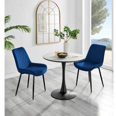 Blue Dining Tables Box Elina Effect Dining Table