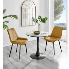 Yellow Dining Tables Box Elina Effect Dining Table