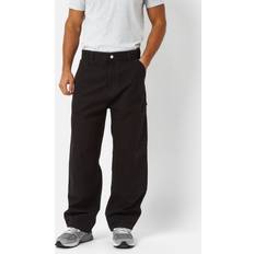 Carhartt WIP Carhartt WIP Sorte bukser med paneler og vide ben-Black SORT