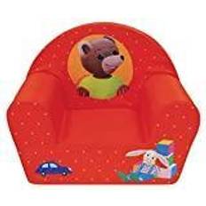 Rouge Mobiliers Assis Fun House Fauteuil Club Petit Ours Brun Rouge