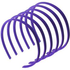 Lila Diadem & Hårband Accessories 1Cm/0.4" 6Pc Thin Satin Hair Head Bands Alice Bands