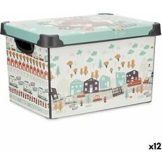 Cajas de almacenamiento Kipit Caja De Almacenaje Con Tapa Infantil 22 L Plástico 29.5 x 23.5 x 39.5 Cm