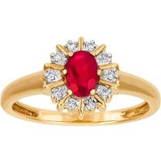 Rubiner Smycken Guldfynd Ring - Gold/Diamonds/Ruby