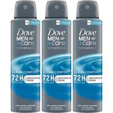 Dove Men+Care Clean Comfort Antiperspirant Deo Spray 150ml 3-pack