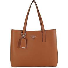 Guess Meridian Triangle Logo Shopper Bag - Brown