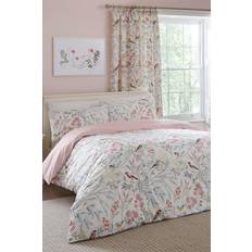 Dreams & Drapes Caraway Garden Birds Duvet Cover Pink