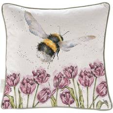 Wrendale Designs Flight Of The Bumblebee Cushion Complete Decoration Pillows