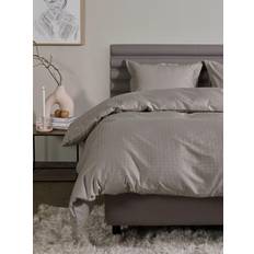 Tempur Satin Luxe Jacquard Påslakan Beige, Natur (220x)