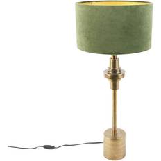 QAZQA Grøn Bordlamper QAZQA Med Fløjlsskærm Grøn 35 cm Bordlampe