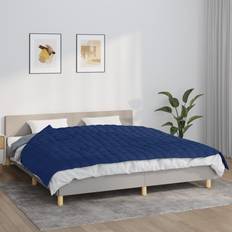 Dekbedden vidaXL Verzwaringsdeken 155x220 cm 7 kg Stof Blauw