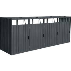 Home Deluxe Coffre À Déchets À Trois Portes CUBO 4x 240L Quantité 4 (Surface du bâtiment )