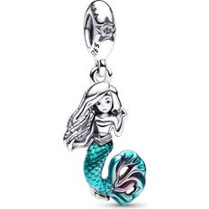 Pandora Disney The Little Mermaid Ariel Dangle Charm - Silver/Turquoise/Multicolour