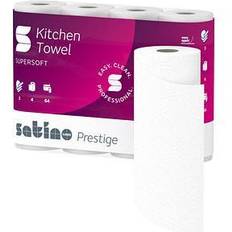 Papierhandtücher Wepa Satino Küchenrollen prestige 3-lagig, 4 Rollen