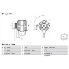 Elværktøj Bosch Lichtmaschine 0 986 048 611