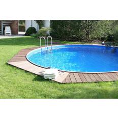 Nedgrävd rund pool Planet Pool Premium Steel Wall Pool Ø3.5x1.5 m