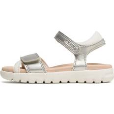 Geox J Soleima Gir Sandal - Silver White