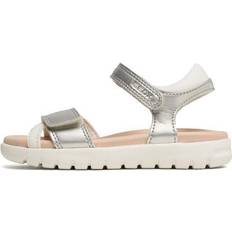 Geox SOLEIMA Gir Sandal, Silver/White