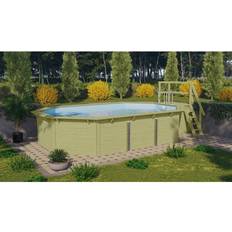 Oberirdische Pools Karibu Holz-Pool Modell X4