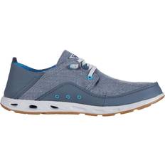 Gray - Men Boat Shoes Columbia PFG Bahama Vent Loco III - Graphite/Blue Chill