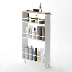 Bianco Carrelli Tavolo Yamazaki Tower Rolling Slim Storage Cart Carrello Tavolo