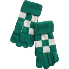 Boys - Green Mittens GAP Kid's Checkered Gloves - Green Chek