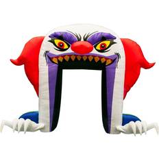 White Inflatable Decorations Evil Clown Archway Inflatable Halloween Archways