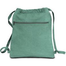 Green Gymsacks Liberty Bags Pigment-Dyed Canvas Drawstring Bag