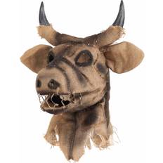 Black Head Masks Mouth Mover Bull Scarecrow Mask Black/Brown