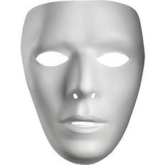Masks Disguise Plain White Male Costume Mask One-Size