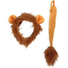 Animales Accesorios Lioness Tail and Ears Costume Kit Animal Accessories