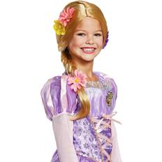 Children - Royal Long Wigs Disguise Kids Tangled Rapunzel Deluxe Wig