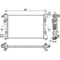 FM1 CPU luftkühler NRF Motorkühler Citroen Jumper Fiat Ducato Peugeot Boxer