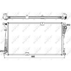 NRF Radiator 53123 Aluminium 778 448 26 Loddet Køleripper