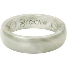 Rings Groove Life Womens Round White Ring Silicone Water Resistant