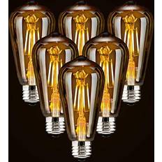 Dimmable led edison bulbs Edison Led dimmable light bulbs 40w equivalent 2200k2400k warm white amber glas