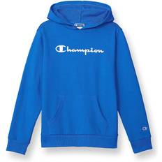 Champion Girls Tops Champion Kid's French Terry Script Logo Hoodie - Bozzetto Blue