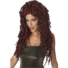 Rot Kurzhaarperücken Medusa Wig Red