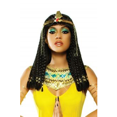 Royal - Women Long Wigs Franco Goddess Cleopatra Wig Black