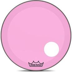 Pink Drum Heads Remo Schlagzeugfell Colortone Powerstroke 3 clear ported 24" P3-1324-CT-PKOH pink