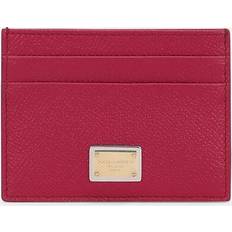 Roze Kaarthouders Dolce & Gabbana Card Holder With Tag Fuchsia Leather