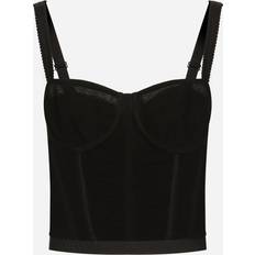 Schwarz Korsetts Dolce & Gabbana Draped tulle corset black