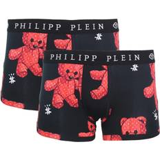 Philipp Plein Underkläder Philipp Plein Boxers 2 Pack Med Logotypen - Svart