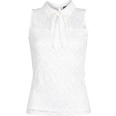 Morgan Top col claudine sans manches À dentelle - Taille