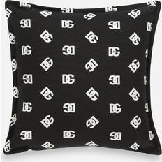 Black Complete Decoration Pillows Dolce & Gabbana Canvas Cushion Complete Decoration Pillows Black