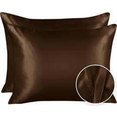 Brown Pillow Cases ShopBedding Luxury Satin Pillow Case Brown